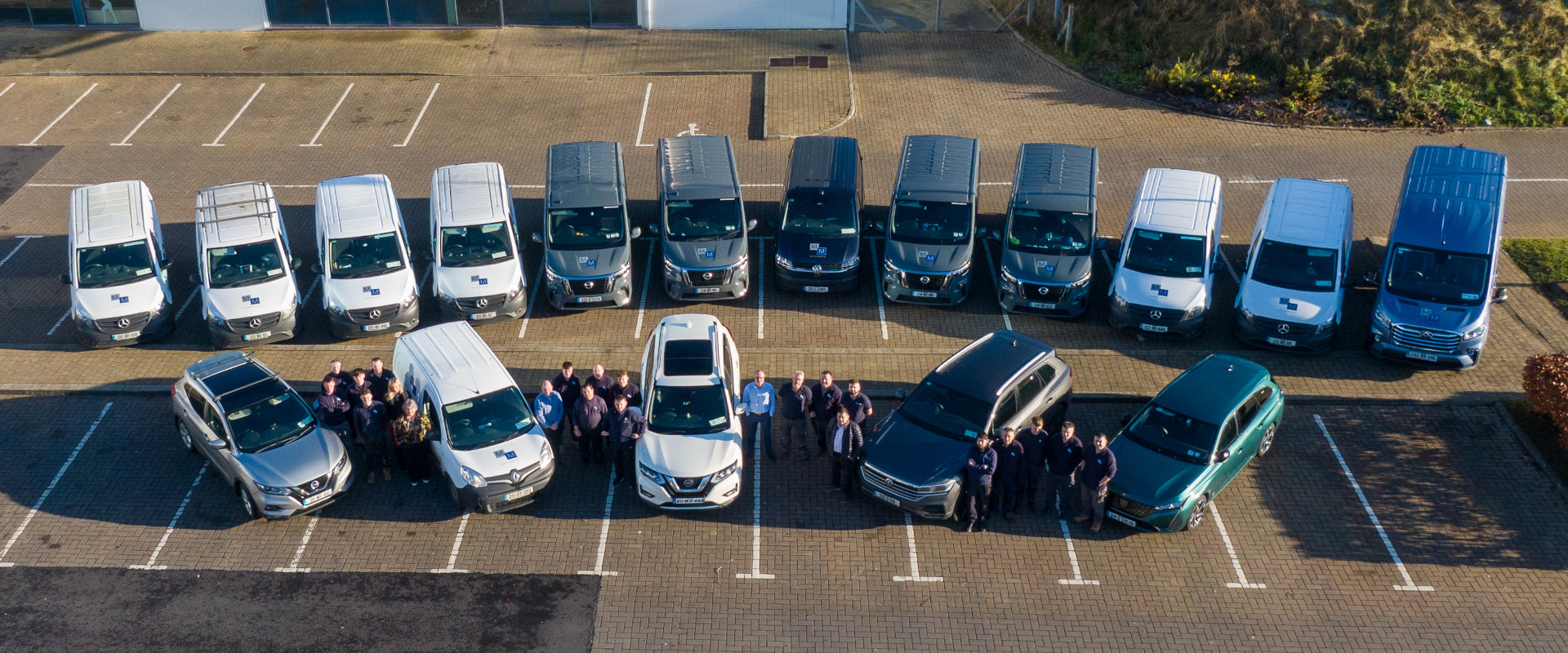 aerial view of the millmount maintenance team